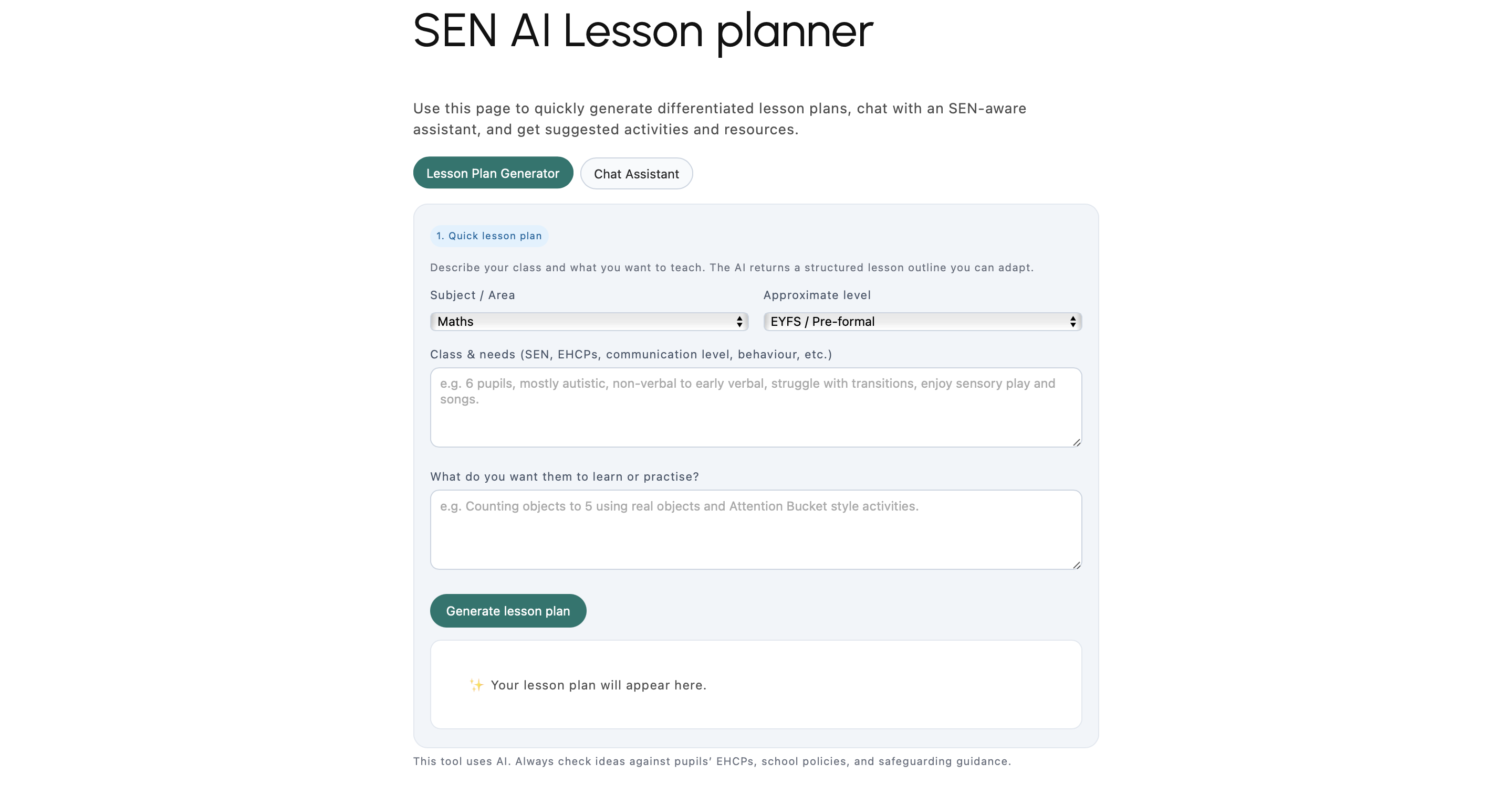 SEN AI Tools